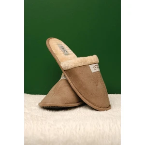 Ucc Alfie Içi Kürklü Erkek Ev Terliği