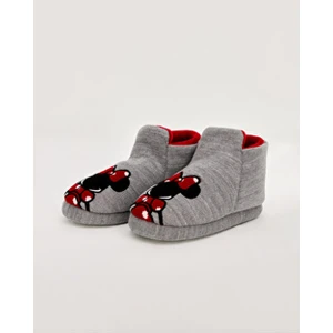 MICKE Kadın Mickey Mouse Figürlü Ev Pandufu Tekstil Malzemeden Rahat Kullanım