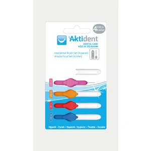 Arayüz Fırça Seti 4 Adet Diş Arası Temizliği İçin Kürdanlı Özel Tasarım