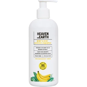 Heaven On Earth Saç Uzamasına Yardımcı Muzlu Bebek Çocuk Saç ve Vücut Şampuanı %100 Doğal Organik Vegan Parabensiz 300ml