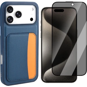 iPhone 17 Pro Kılıf Kartlıklı Zore X-Kart Silikon Kapak + Hayalet Ekran Koruyucu