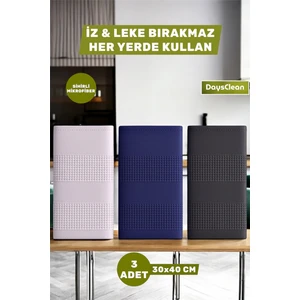 3'lü Premium Mikrofiber Temizlik Bezi | Mutfak Cam Araba Temizlik Bezi | Bulaşık Kurulama Bezi |30X40|