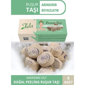 6 Adet Iran Ruşur Taşı Mühürlü Doğal Peeling (Iran Hamam Taşı)