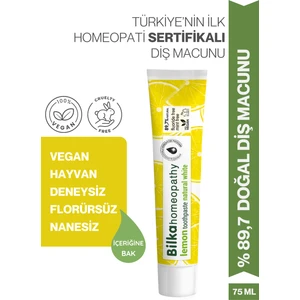 Homeopati Diş Macunu Natural White Limonlu