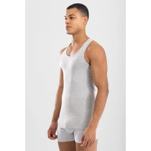 Erkek Sporcu Rambo Pamuklu Atlet Gri Melanj