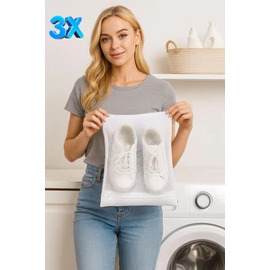 Mor Bebe 3 Adet Beyaz Ayakkabı Yıkama Filesi