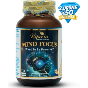 Mind Focus Aslan Yelesi Mantarı, Sitikolin, Rhodiola, L-Theanin .. (1440MG) | Akıllı Gıda Takviyesi