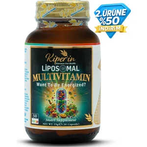 Lipozomal Multivitamin 13 Vitamin & 6 Mineral Cilt - Saç - Tırnak & Enerji | Akıllı Gıda Takviyesi