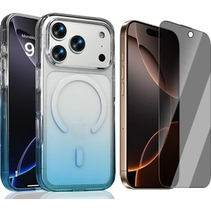 Apple iPhone 17 Pro Kılıf M-Safe Şarj Özellikli Zore Septik Silikon Kapak + Hayalet Ekran Koruyucu