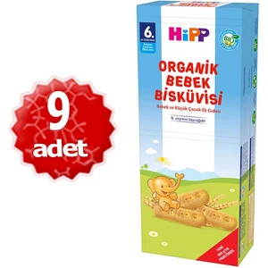 Organik x 9 Paket Bebek Bisküvisi 180 gr
