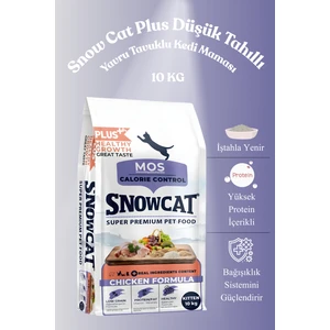 Snow Cat Plus Düşük Tahıllı Yavru Tavuklu Kedi Maması 10 kg