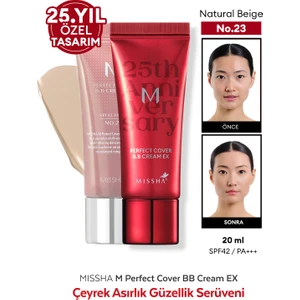 Mükemmel Kapatıcılık Sunan Çok Fonksiyonlu M Perfect Cover BB Cream Ex SPF42/PA+++ No.23 (20ml)