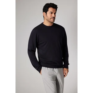 ALTINYILDIZ CLASSICS Erkek Lacivert Standart Fit Normal Kesim Bisiklet Yaka Triko Kazak