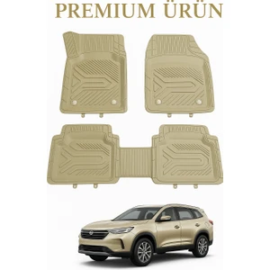 Black Gold Fiat Egea Sedan Bej 3D Oto Paspas Havuzlu Titanyum