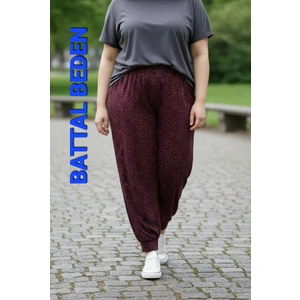 Kadın  Bayan Büyük  Battal  Extra Jumbo Beden Viskon Penye Kumaş  1  Yan Cepli Pantolon Eşofman Altı Pijama Altı 130 Kilograma Kadar Olur Bol  Likralı Esneyen Kumaş Bel Lastikli Süs Bagcıklı