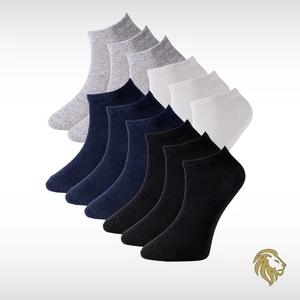 Lion Monroe Erkek 12’li Pamuklu Penye Patik Çorap Kısa Terletmeyen F3180GXNS