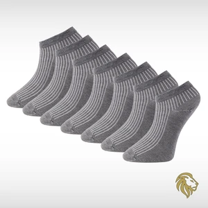 Lion Monroe Bambu Erkek 7’li Patik Düz Siyah Çorap Dikişsiz Premium Paket