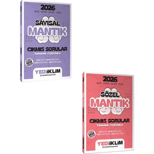 Yediiklim Yayınları Yediiklim 2026 Ags Kpss Ales Dgs Sayısal-Sözel Mantık Tamamı Çözümlü Çıkmış Sorular Seti