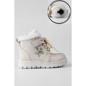 22-36 Numara Içi Kürklü Kaymaz Taban Kışlık Kız Çocuk Bot