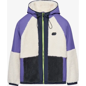W Outdoor Fleece Full Zip Sherpa Kadın Mor Mont S232311-4198
