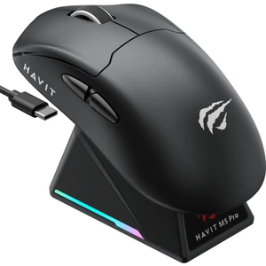Gamenote M5 Pro Superlight Kablosuz Gaming Mouse - 30.000 Dpı, PAW3950 - Rgb Şarj Standlı - Ekranlı
