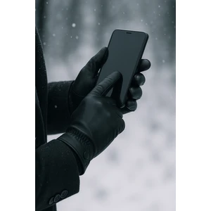 Suni Erkek Suni Deri Dokunmatik Uyumlu Polar Içli Eldiven