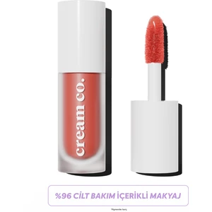 Cream Co. Allık Ruj Göz Farı Glow Tint Warm Peach | Nemlendirici Makyaj | 503 Şeftali | Hyaluronik Asit Peptit