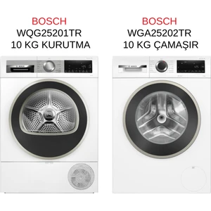 WQG25201TR - WGA25202TR 10 kg Kurutma ve 10 kg Çamaşır Makinesi 2'li Set