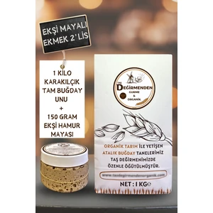 Taş Değirmenden Organik Atalık Karakılçık Tam Buğday Unu - Siyez Ekşi Hamur Mayası