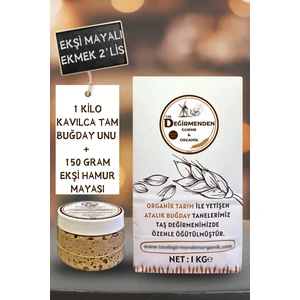 Taş Değirmenden Organik Atalık Kavılca Gernik Tam Buğday Unu - Siyez Ekşi Hamur Mayası