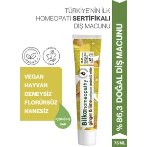 Homeopati Diş Macunu Zencefil & Limonlu