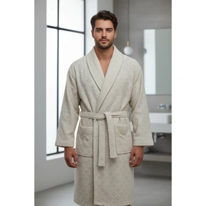 Kadife Jakarlı Erkek Bornoz