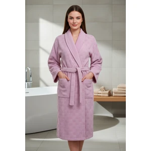 Kadife Jakarlı Kadın Bornoz