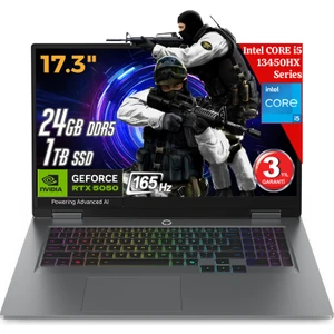 Loq 17IRX10 Aı Intel Core I5-13450HX 24GB Ddr5 1tb SSD RTX5050 8gddr7 17.3 IPS 165Hz Fhd Freedos 83JH006BTR Dizüstü Bilgisayar (Yapay Zeka Destekli)