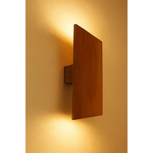 Aysem Wood Yansıtma Tasarımlı Çift Yönlü Ahşap Salon Hol Cafe  Otel  Duvar Aplik Avize