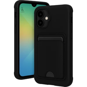 Samsung Galaxy A07 Uyumlu Arka Kamera Korumalı Kart Koyulabilen Silikon Kartlıklı Kılıf Kapak