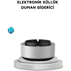 Sigara Dumanı ve Koku Giderici Hava Temizleyici Küllük – 2 Katmanlı Filtreli, USB Şarjlı