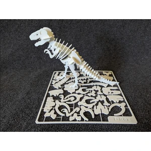Flexilab Creative 3D T-Rex Dinozor Puzzle – Kendin Yap Montajlı Dinozor Maketi – Eğitim ve Dekoratif Set