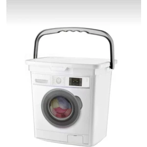 Deterjan Saklama Kutusu Kulplu Deterjanlık 6 Lt Çamaşır Tozu Saklama Kutusu /kulplu Deterjan Kutusu