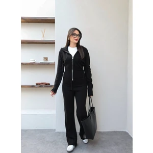 Esra Helvacı Çift Fermuarlı Triko Takım