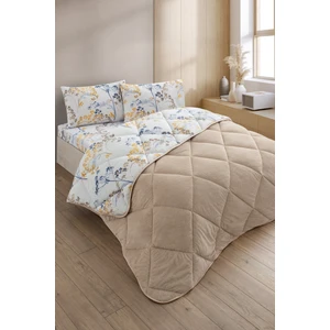 Nordelle Tek Kişilik Wellsoft Yorgan Uyku Seti Lastikli Çarşaf+Yastık Kılıflı Tek Kişilik Uyku Seti