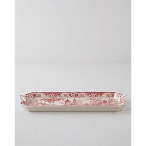 English Home Preston Stoneware Kayık Tabak 38 cm Lacivert