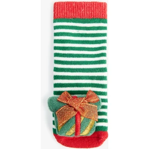 Yılbaşı Temalı Pamuklu Havlu Çorap