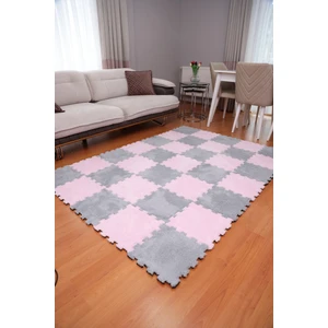 Peluş Kreş Halısı Anaokulu Puzzle Halı Japon Halı 50X50