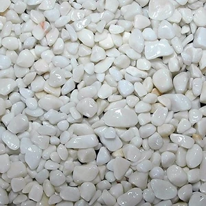 Lin Dekor Beyaz Dolomit Taş 1-2 cm 1 kg Dere Taşı Çakıl Taşı Bahçe Süs Taşı Peyzaj Taşı Dekoratif Taş