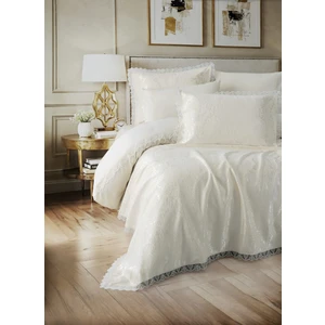 Cotton Box Chi Çift Kişilik Pikeli Nevresim Takımı Velora Krem