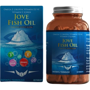 Jove Fish Oil Omega-3  E Vitamini D3  Vitamini Likopen Yüksek Epa Dha 60 Kapsül