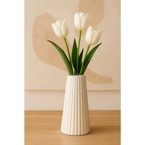 Bohem Tarz Büyük Boy Vazo Çizgili Iskandinav Vazo