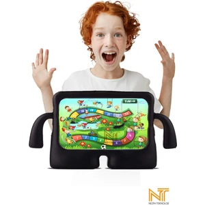 Nezih Case Honor Pad X8A Uyumlu Çocuklar Için Standlı Silikon Kılıf
