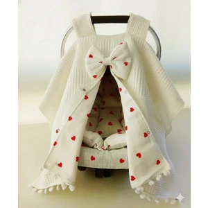 Pamuk Puset Örtüsü Puset Minderi Puset Çarşafı 3 Parça